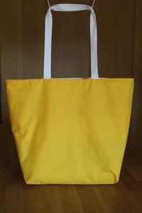 Image 3 of Striped Mathilda Market Tote (yellow interior)