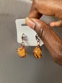Image 1 of Orange Calcite Earrings