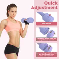 Image 3 of Blue Adjustable Dumbbell