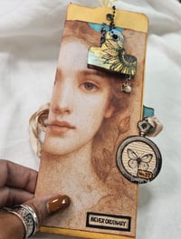 Image 2 of 🕰️ Hushed Light Stamp | Red Rubber Cling Stamp for Junk Journals (11 Stamps)