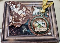 Image 3 of 🕰️ Hushed Light Stamp | Red Rubber Cling Stamp for Junk Journals (11 Stamps)