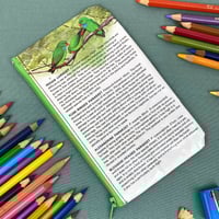Image 2 of Parakeets and Parrots, Australian Birds Book Page Pencil Case small