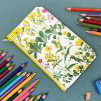 Image 1 of Primrose, Wild Flowers Guide Book Page Pencil Case