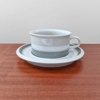 Image 1 of Arabia Finland Salla Tea Cup with Saucer