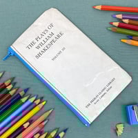 Image 1 of The Plays of William Shalespeare, Book Page Pencil Case, Macbeth small