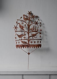 Image 1 of Folk tree with birds and galleon