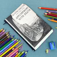 Image 1 of Agatha Christie, Hercule Poirot, Appointment with Death Book Page Pencil Case 