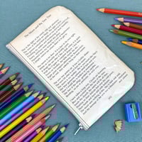 Image 2 of Sylvia Plath Selected Poems, Poetry Book Page Pencil Case