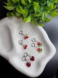 Image 1 of Cute Simple Valentines Earrings Set of 3