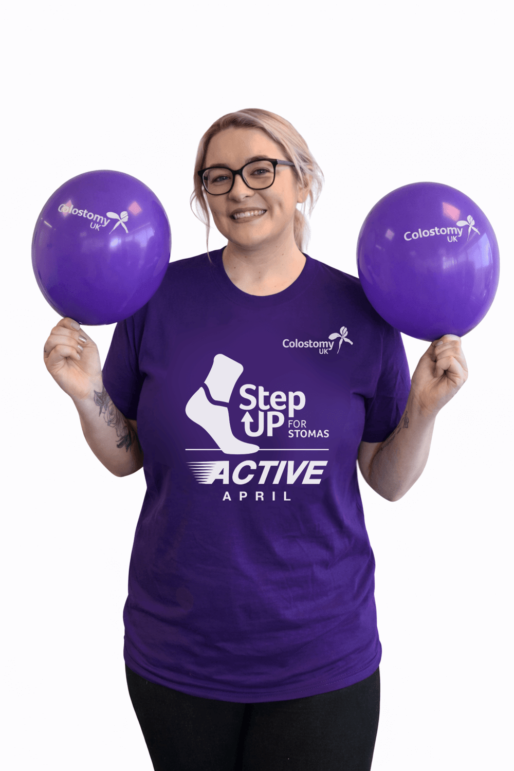 Step Up for Stomas, Active April t-shirt 