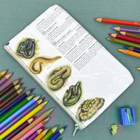 Image 1 of Snakes, Adders, Reptiles Book Page Pencil Case