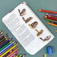 Image 1 of Cobra, Snakes, Reptiles Book Page Pencil Case