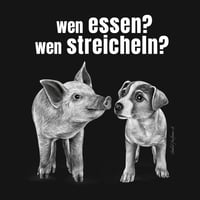 Image 2 of Wen essen? Wen streicheln? | Stofftasche