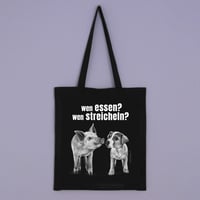 Image 3 of Wen essen? Wen streicheln? | Stofftasche
