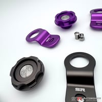 Image 4 of Billet Radiator Bracket and Oil Cap Package