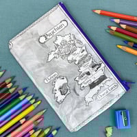 Image 1 of ACOTAR Map, A Court of Thorns and Roses, Sarah J Maas Book Page Pencil Case