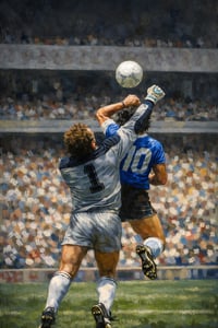 Gods Hand Maradona