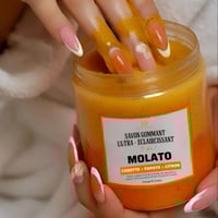 Image 1 of SAVON MOLATO GOMMANT ET BLANCHISSANT 3 en 1 CAROTTE + PAPAYE + CITRON 