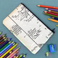 Image 1 of The Hobbit Map, Desolation of Smaug, Lord of the Rings Book Page Pencil Case