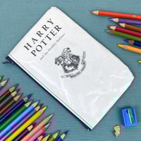 Image 1 of Deathly Hallows, Harry Potter Book Page Pencil Case