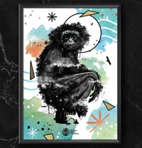 Image 1 of WHITE-BEARDED GIBBON JUNGLE FACE x BORNÉO NATURE FRANCE