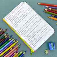 Image 2 of Alice in Wonderland, A Mad Tea Party Book Page Pencil Case