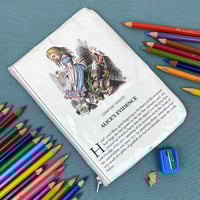 Image 2 of Alice in Wonderland Book Page Pencil Case, Alice’s Evidence 