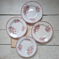 Image 1 of Wonderful Old Floral Deep Salad/Soup Plates