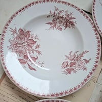 Image 2 of Wonderful Old Floral Deep Salad/Soup Plates