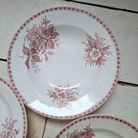 Image 4 of Wonderful Old Floral Deep Salad/Soup Plates