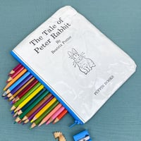 Image 1 of Peter Rabbit, Beatrix Potter Book Page Pencil Case (large)