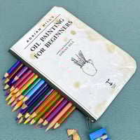 Image 1 of Oil Painting For Beginners, Art Book Page Pencil Case