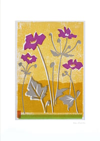 Image 3 of Ruby and Mustard Anemones