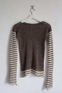Striped Long Sleeve (Brown/Cream) - Made To Order