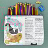 Image 1 of Persian Cats Book Page Pencil Case