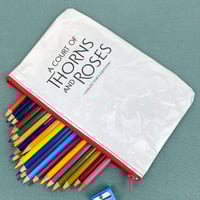 Image 1 of A Court of Thorns and Roses, ACOTAR Book Page Pencil Case, Sarah J. Maas