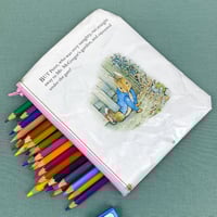 Image 2 of Peter Rabbit Book Page Pencil Case, Beatrix Potter 