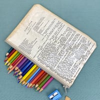 Image 1 of King Lear, Shakespeare Book Page Pencil Case 