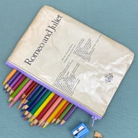 Image 1 of Romeo and Juliet, Shakespeare Book Page Pencilcase 