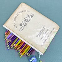 Image 1 of Shakespeare Book Page Pencil Case, The Tempest