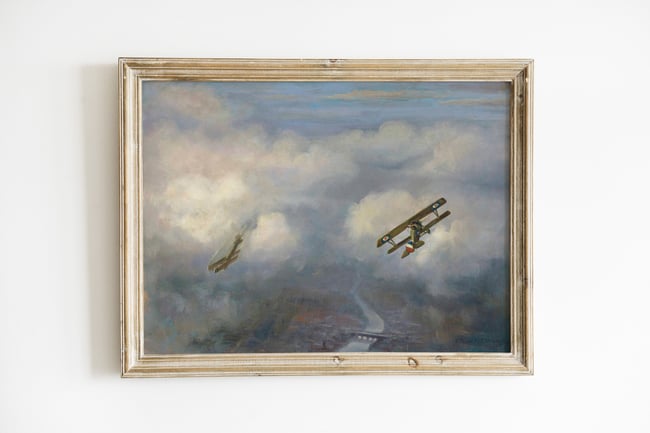 C.R.W. Nevinson | Airplanes in the Sky | Fine Art Reproduction