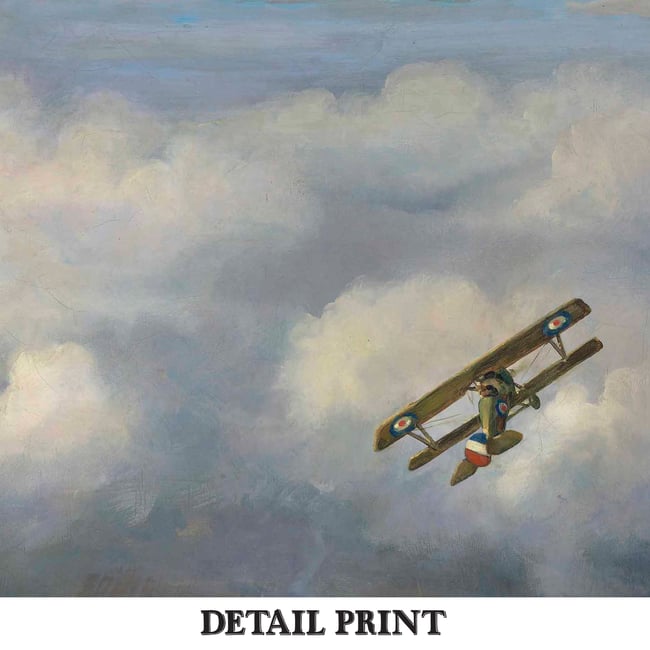 C.R.W. Nevinson | Airplanes in the Sky | Fine Art Reproduction
