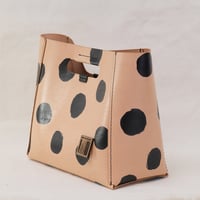 Image 4 of Medium Grab-handle Clutch dots