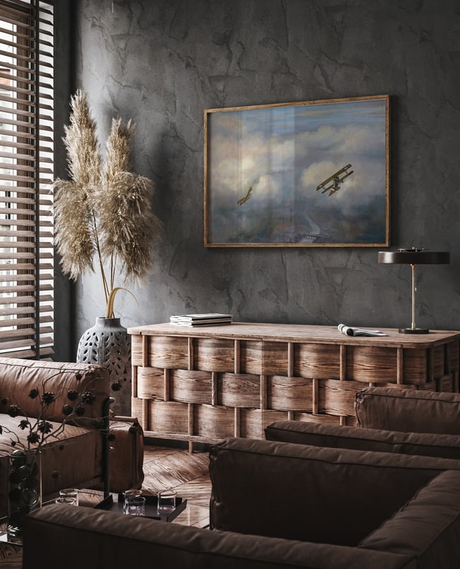 C.R.W. Nevinson | Airplanes in the Sky | Fine Art Reproduction