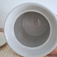 Image 5 of Antique Victorian Banded Storage Jar Split Peas