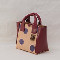 Image 4 of Little Tote purple dots