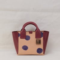 Image 1 of Little Tote purple dots