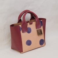 Image 2 of Little Tote purple dots