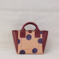 Image 3 of Little Tote purple dots