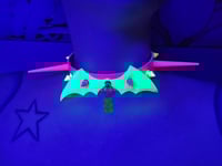 Image 1 of UV REACTIVE Neon Batwing Cybergoth spiked choker